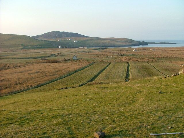 Grazing Land at Balmaqueen Looking towards The Aird and Kilmaluag Bay.