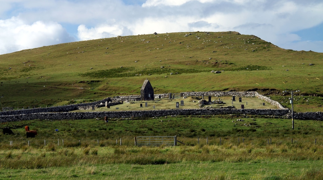 Ruins of church in Balmacqueen, Isles of Skye, Inner Hebrids, Scotland