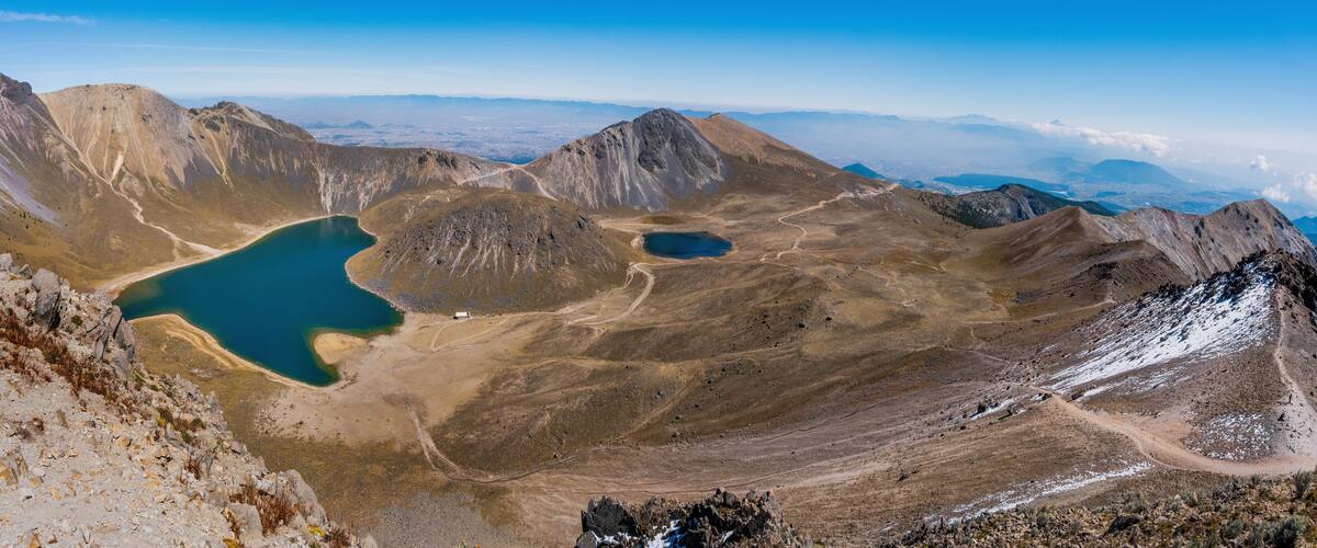 amazing landscape in nevado de toluca.