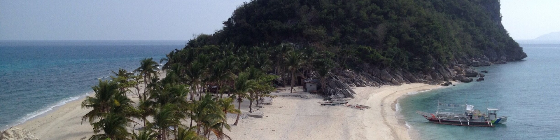 One of the many beautiful islands belonging to Isla de Gigantes in the Philippines.
