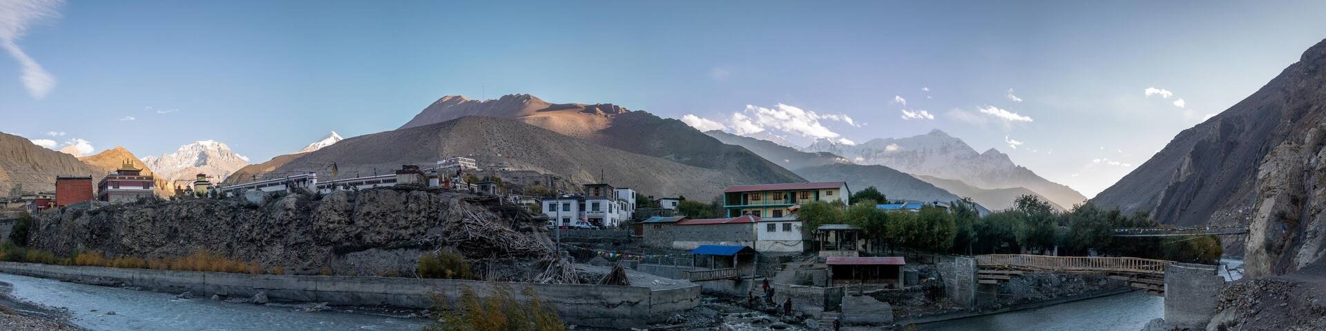 Panorama of Kagbeni Nepal