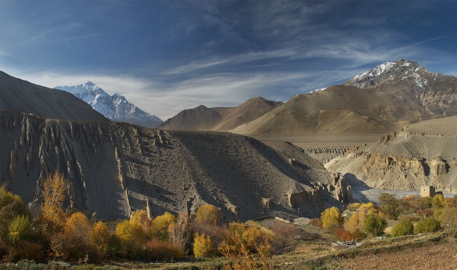 Trekking in the Upper Mustang.
November.