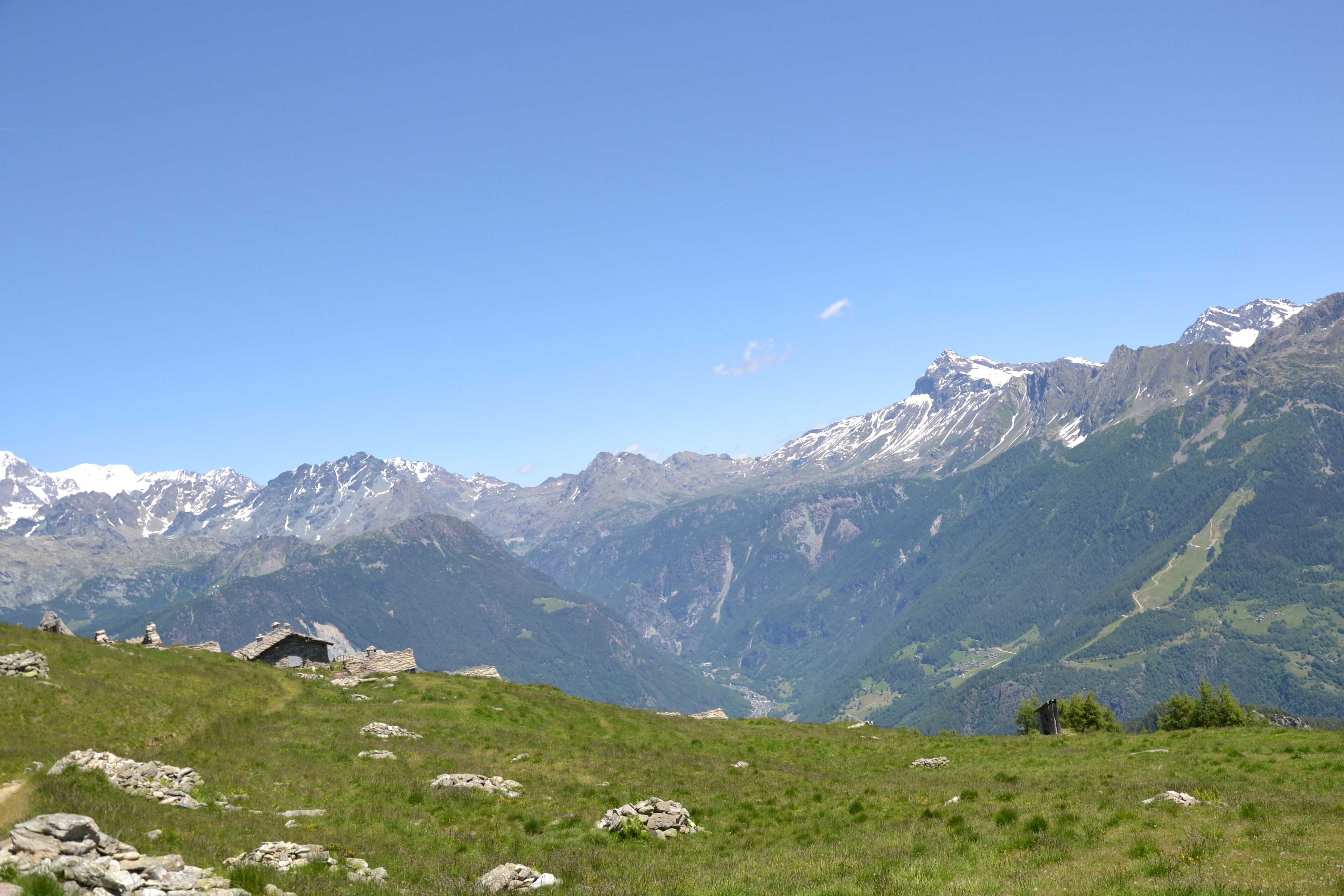 ALPE MASTABBIA sullo sfondo il PIZZO SCALINO
