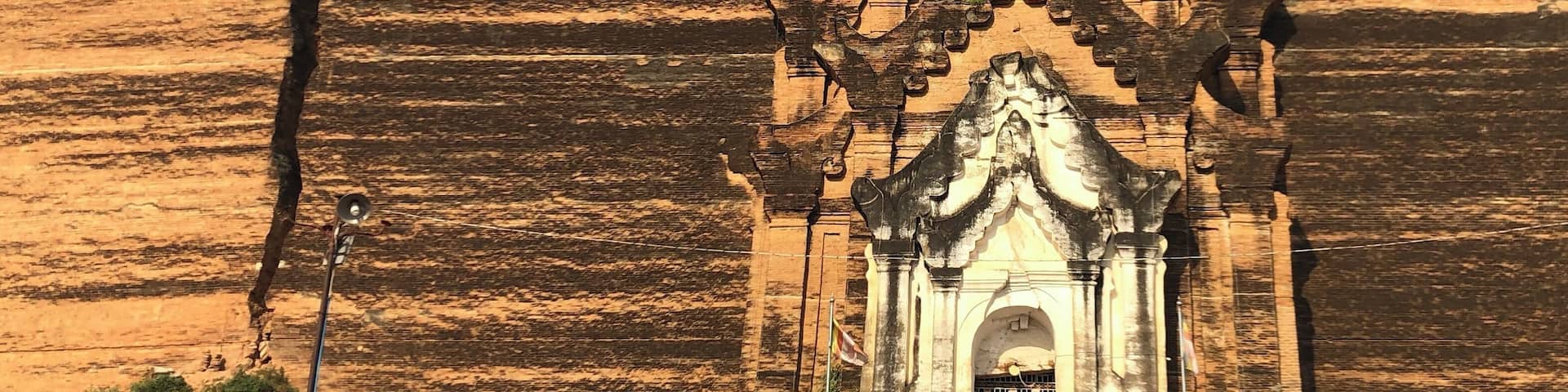 The amazing Pahtodawgyi Pagoda that is unfinished due to a prophesy. The. It was badly damaged by earthquakes.