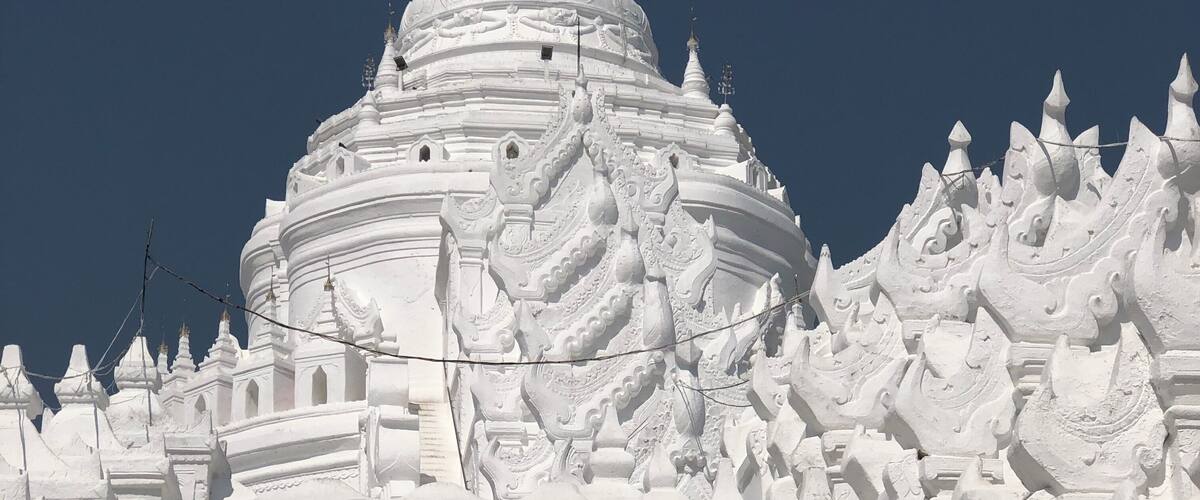 The most beautiful pagoda we’ve seen. It must have recently been painted (March 2019) as it was brilliantly white. So many great photo opportunities and very few tourists.