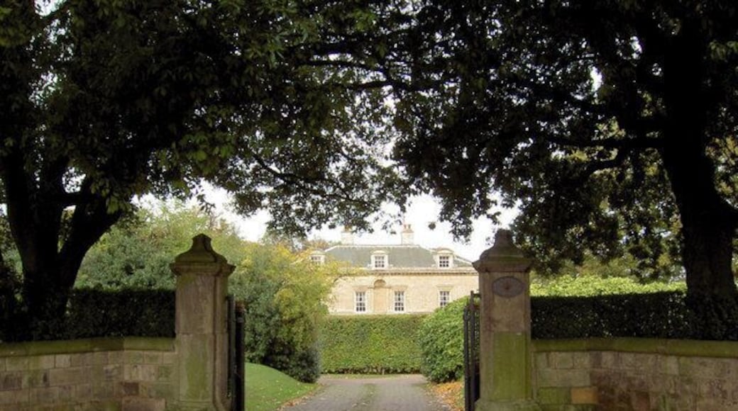 Entrance to Wadworth Hall In the 1970's it was used as offices for the architects T H Johnson and Sons.