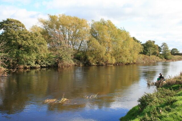 A Fisherman on The Derwent Near to Borrowash.