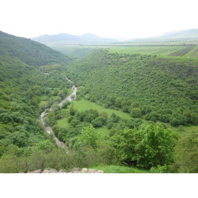 View from Patara Dmanisi, Georgia. It is close to the border with Armenia.