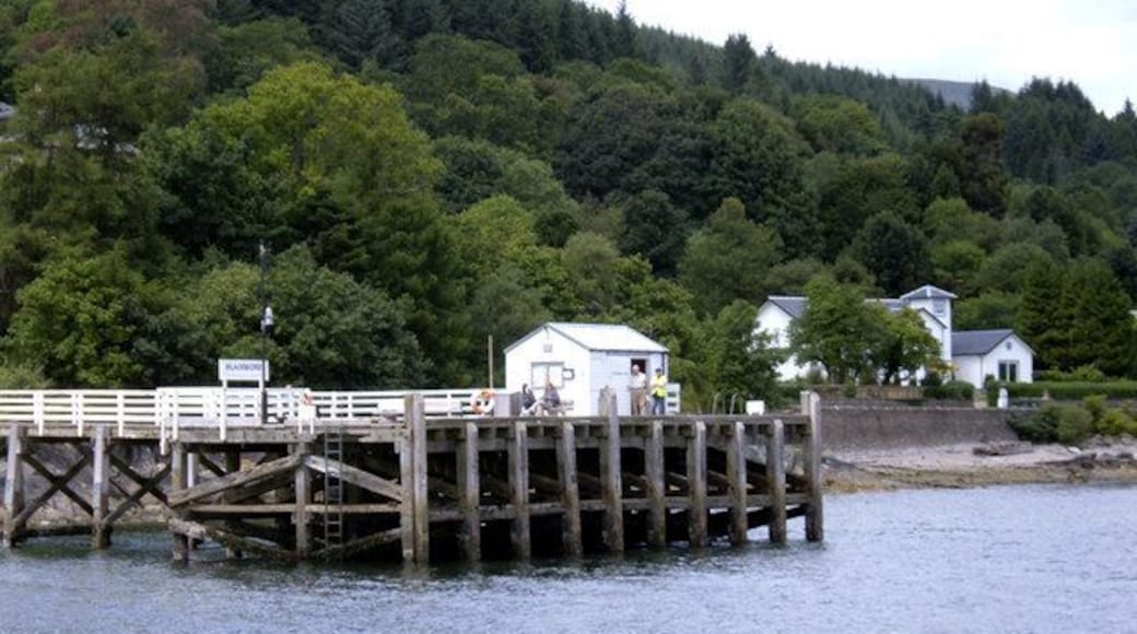 Blairmore Pier from the Loch Taken from the Second Snark on cruise from Greenock