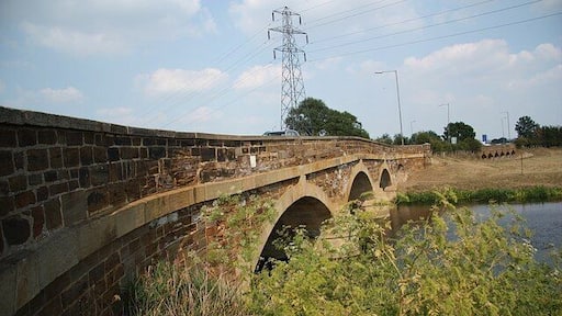 Tempsford Bridge Stone bridge by James Savage built 1815-20 carrying the Great North Road over the River Great Ouse. It now carries the northbound carriageway of the A1.