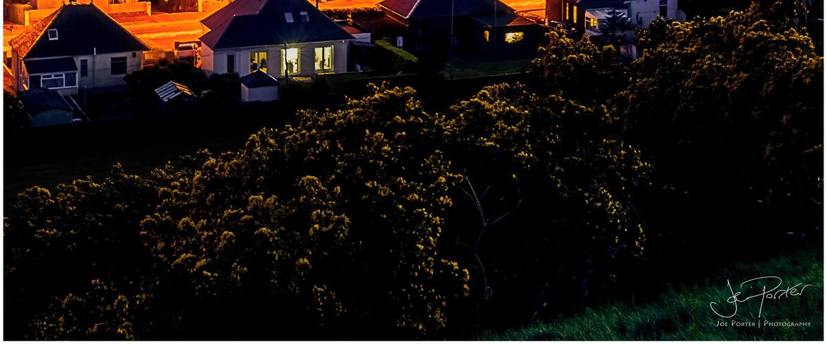 Looking over to Arran from above Saltcoats