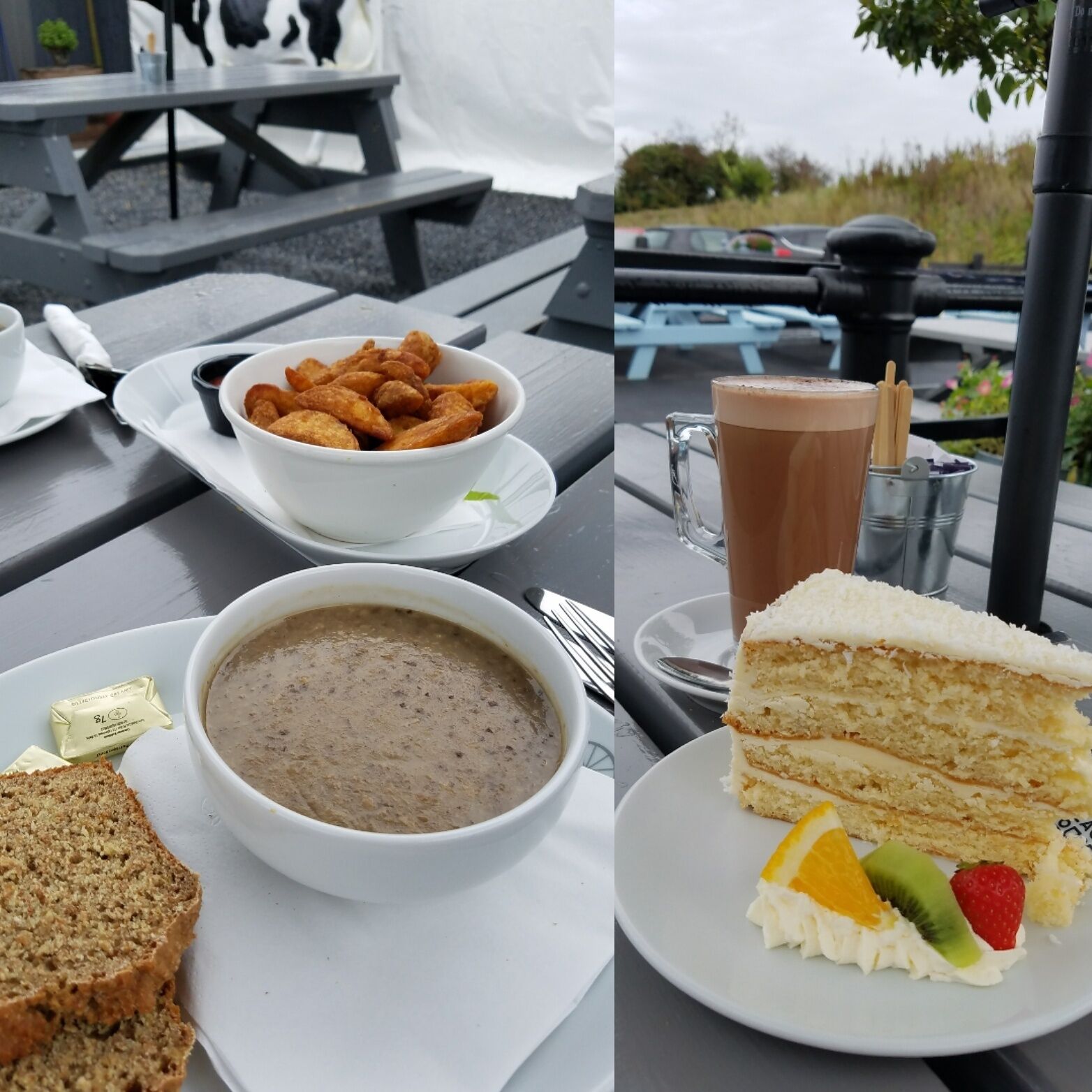 Recommended this place to relax after a nice walk 