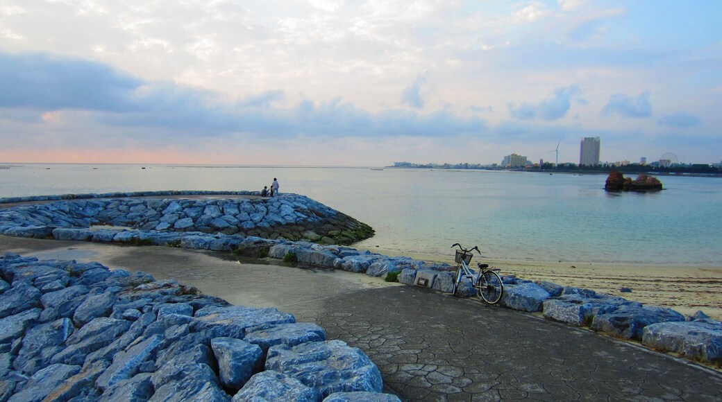 Araha beach, Chatan, Okinawa Prefecture, Japan.
