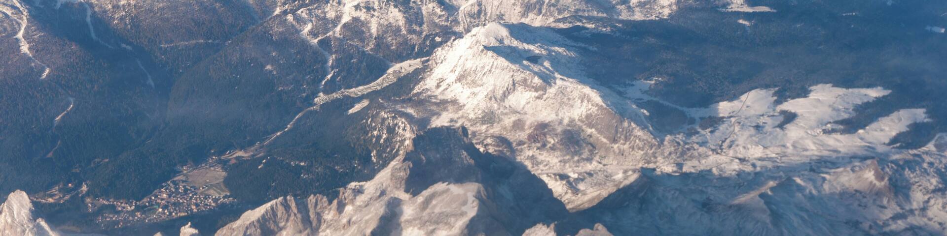 Italy, Aerial view of the Alps in Italy