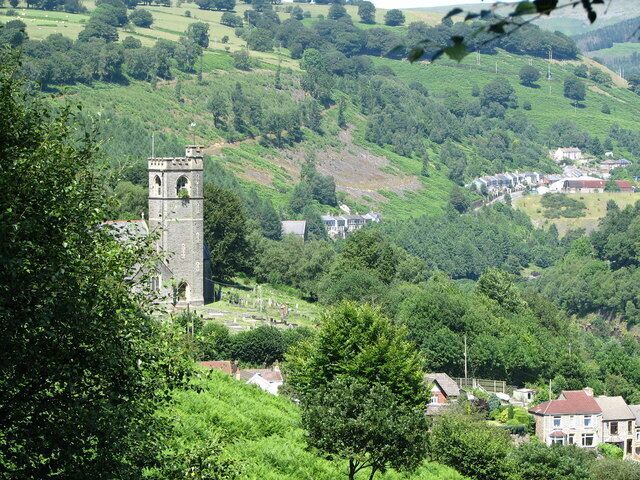 Aberbeeg church. Looking NNE