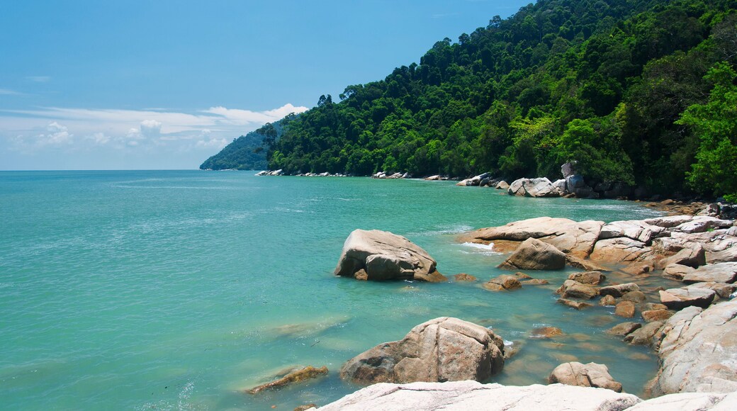 penang national park rocky coast landscape Malaysia