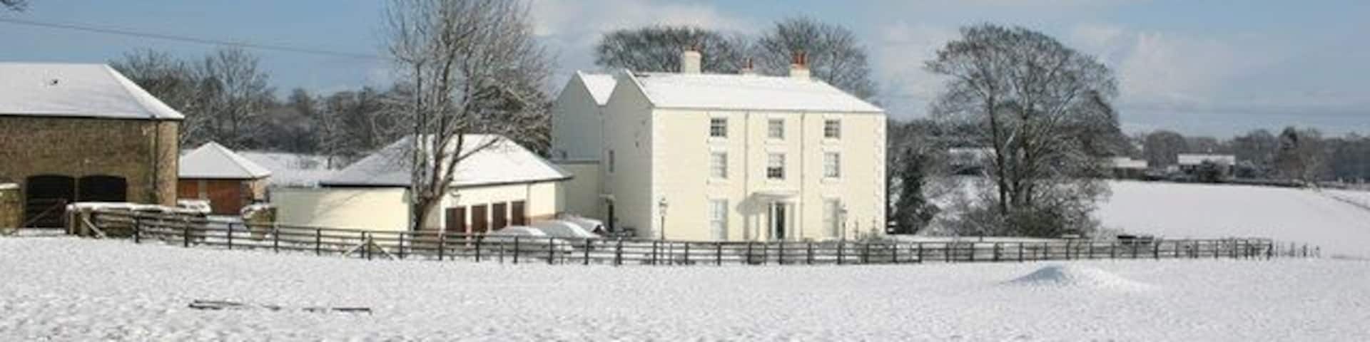 Gatewen Hall, Wrexham March 2006. View from Gatewen Lane.