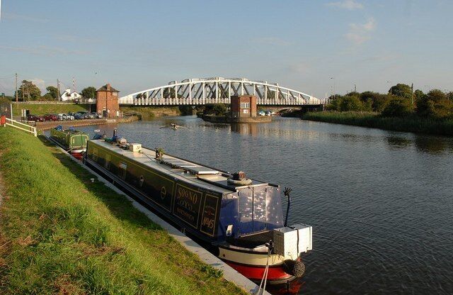 Acton Bridge Narrow boat moored near Acton Bridge on the Weaver