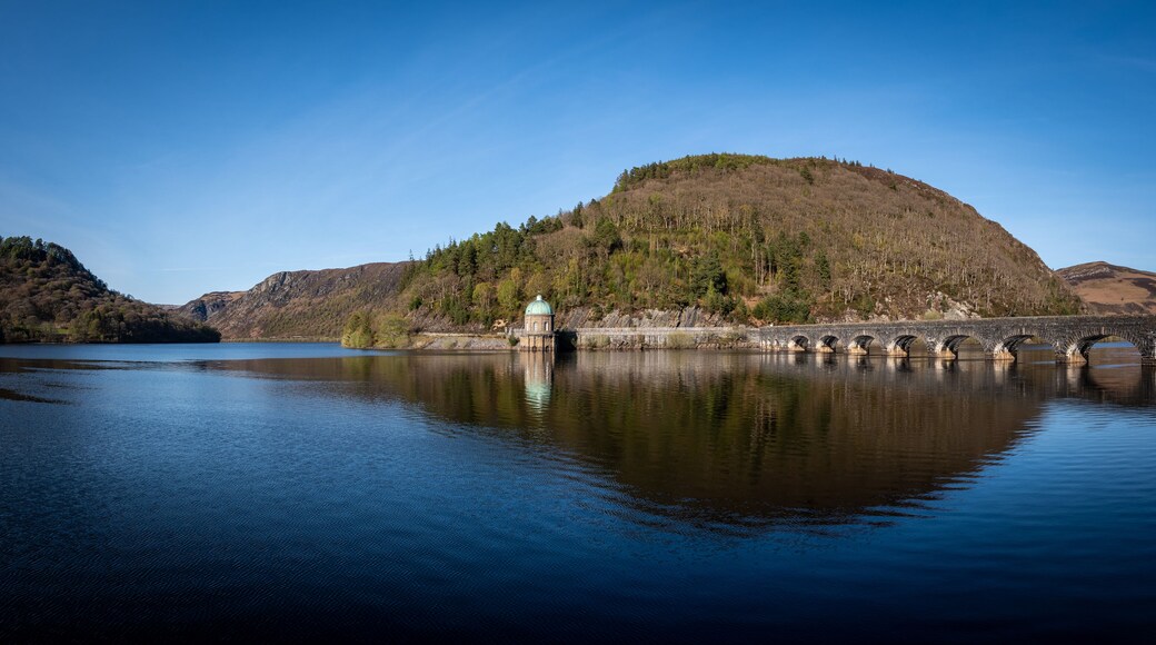 Carreg Ddu Viaduct and Reservoir, Elan Valley, Powys, Mid Wales, UK