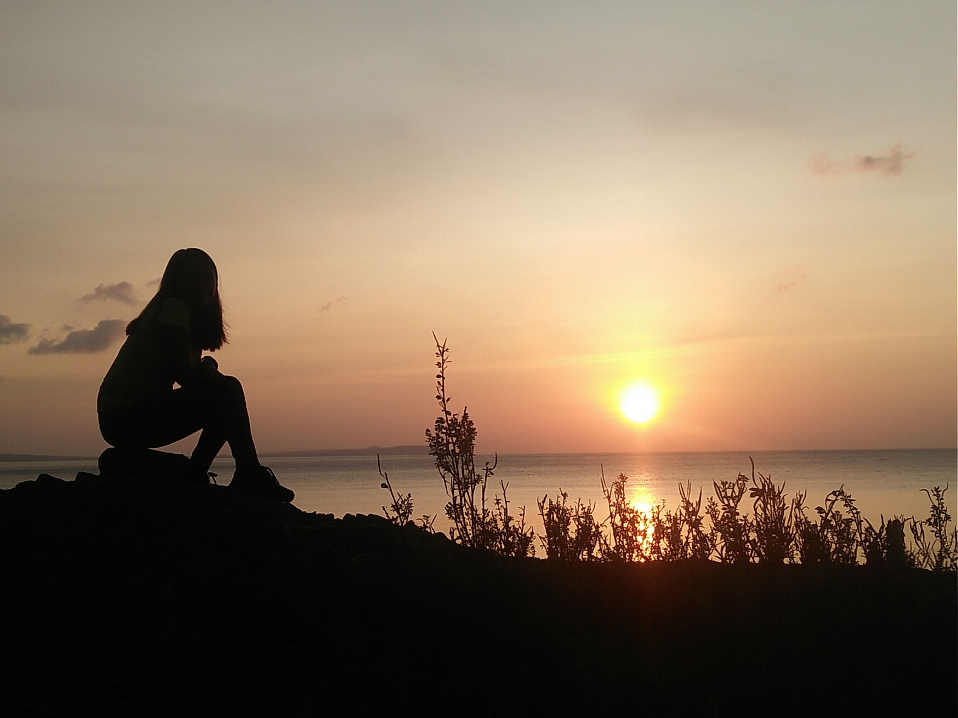 sunrise along the beach.