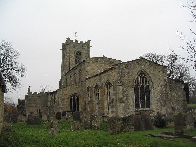 Church of St John the Evangelist, Corby Glen. This contains several unusually well-preserved wall paintings.