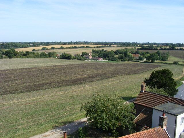 The View from Framsden Post Mill.