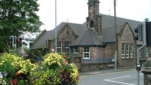Knypersley First School. Built in 1911 as an all-age school for ages 5-14 years. In 1974 it was designated as a First School for ages 4-9 years.