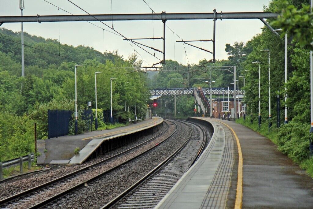 Along platform 2, Kidsgrove railway station