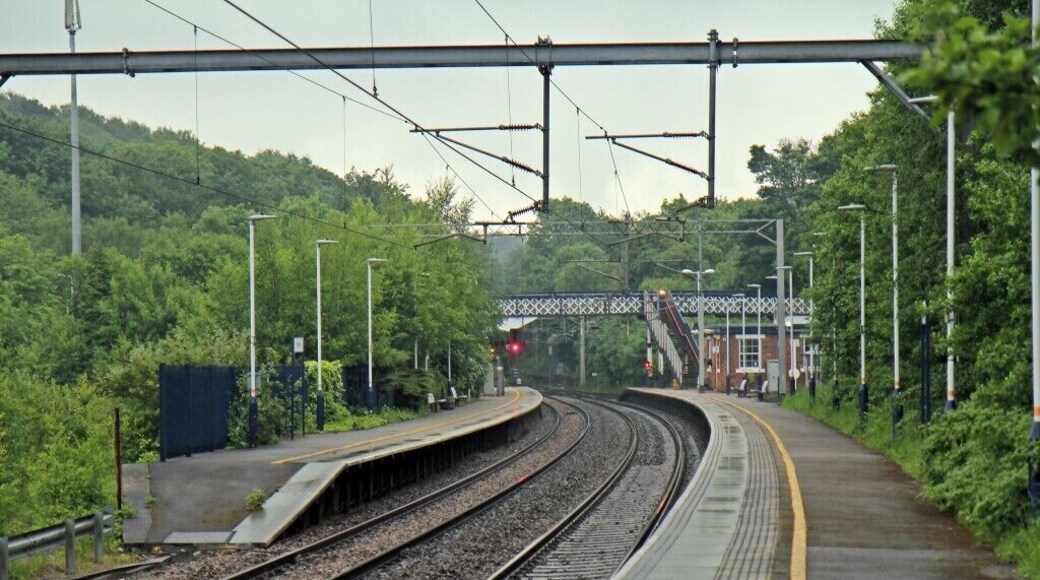 Along platform 2, Kidsgrove railway station