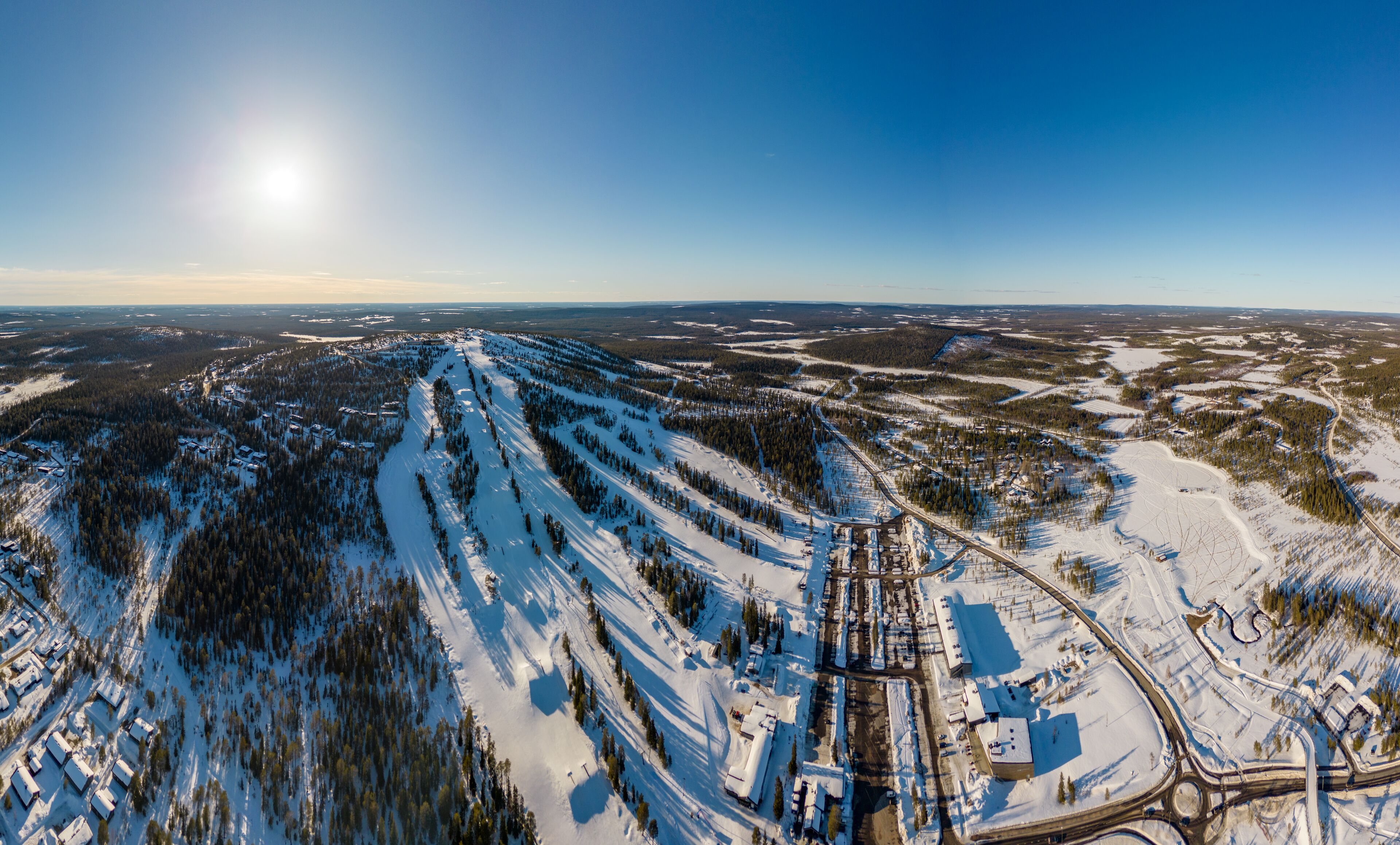 Iso-Syöte ski resort area in Syöte, Finland