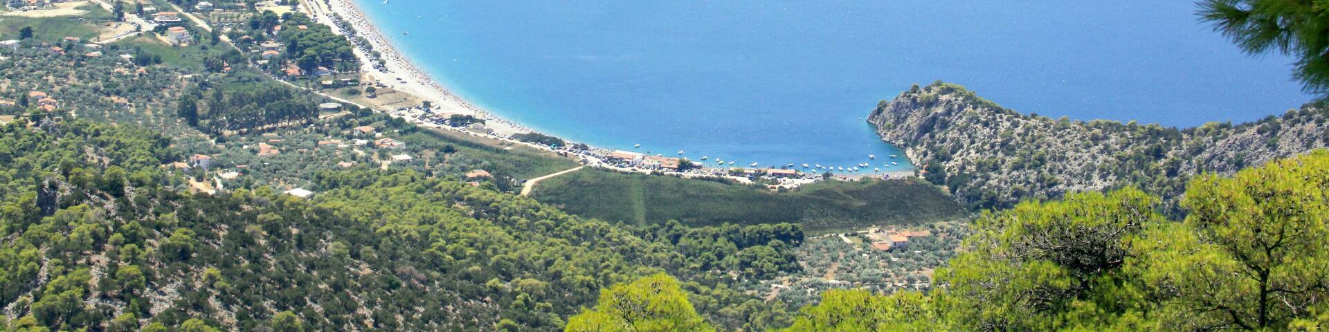 Psatha beach, Athens, Greece panorama
