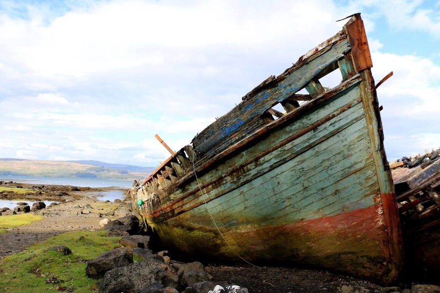 You may have to wait in line to photograph these beauties. Just along the road between Salen and Aros.