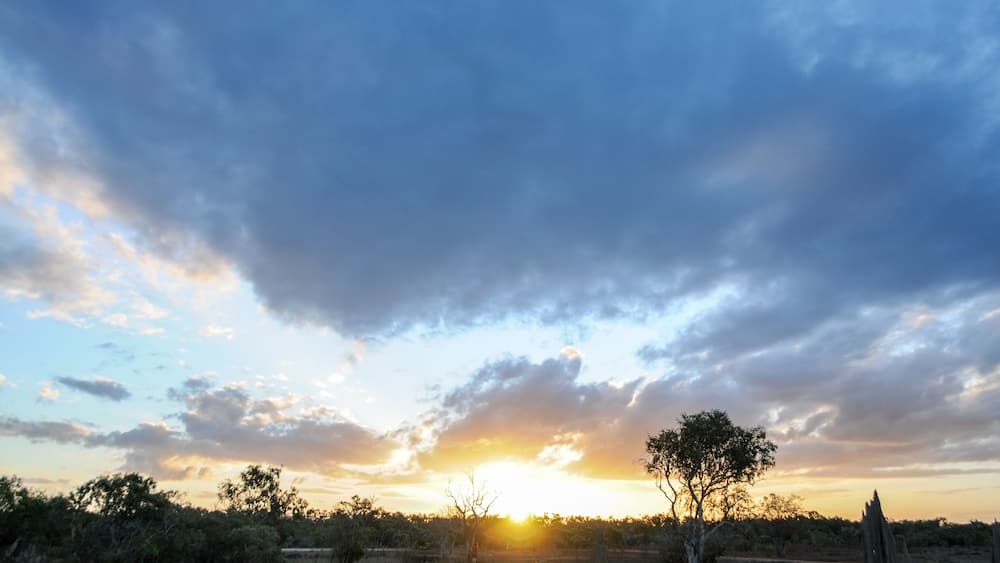 A rough landscape in the northern australian peninsula along the laura river, somewhere along the road between Cairns and Cape York
