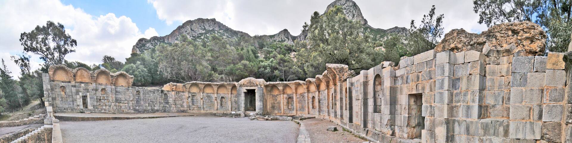 Zaghouan - sacred fountain structure was built over the spring, Tunisia