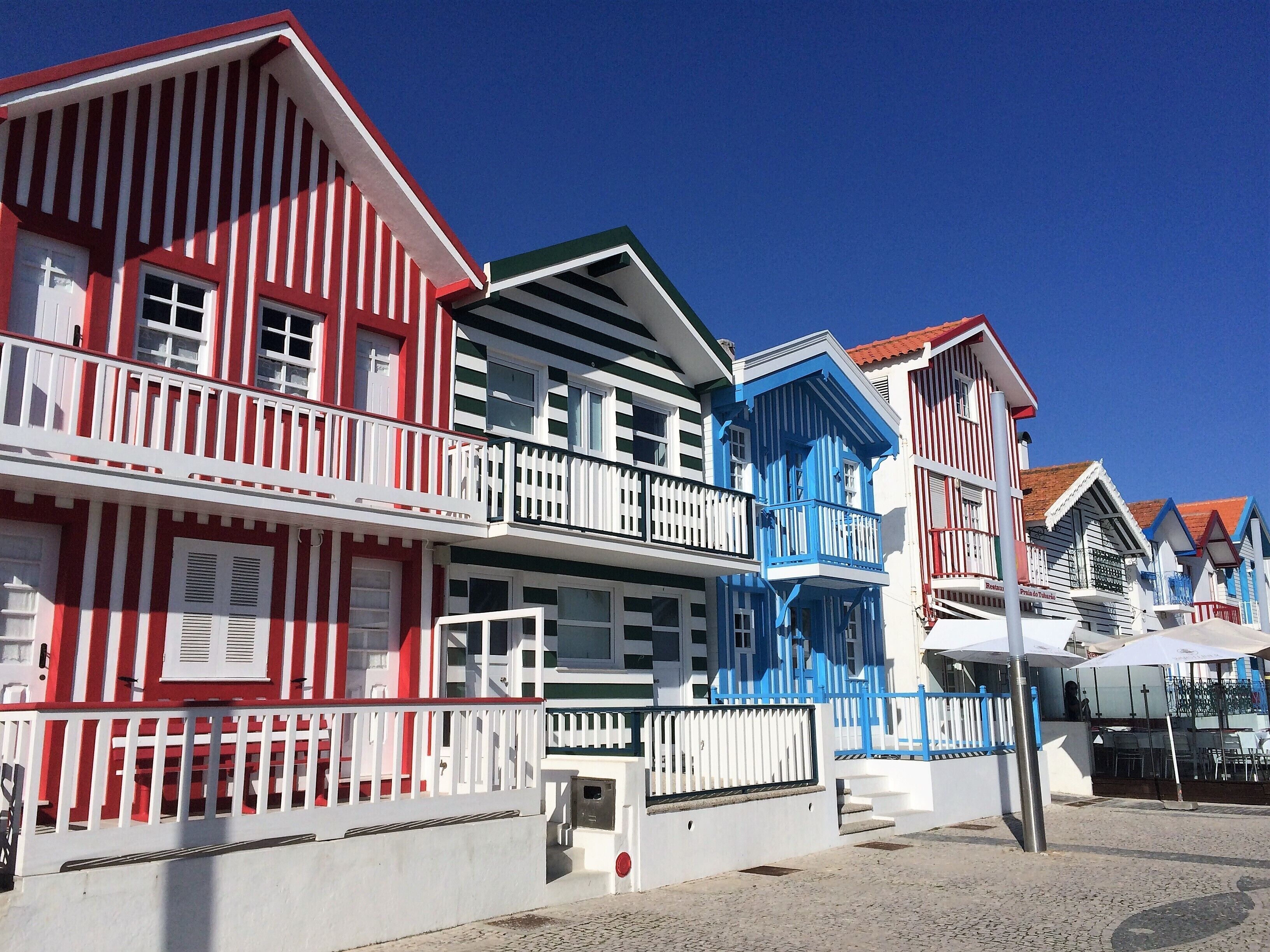 Beach houses in Costa Nova #red #lifeatexpedia