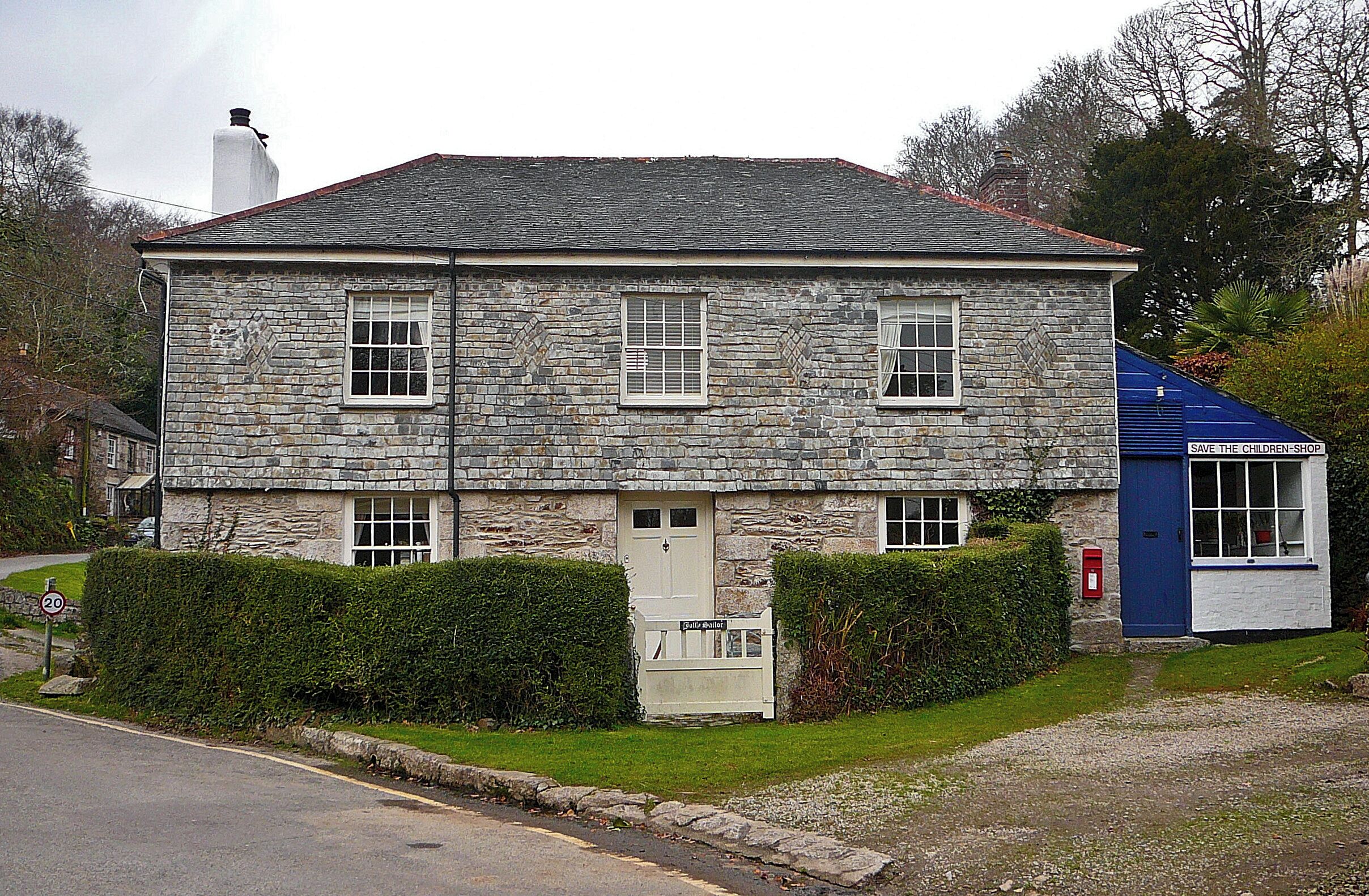 Former pub, in Port(h) Navas, near Falmouth