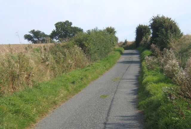 Church Lane towards the village of Alpheton