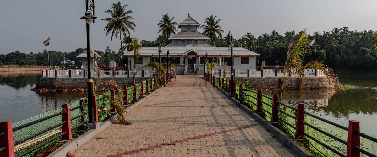 Anekere Basadi is located in the middle of a lake in Karkala town, Udupi district. India.