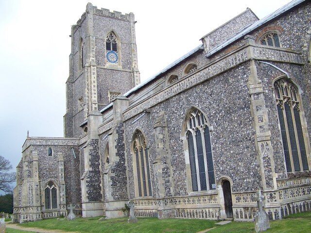 St Mary's Church, Worstead The church was built in the late 14th century.