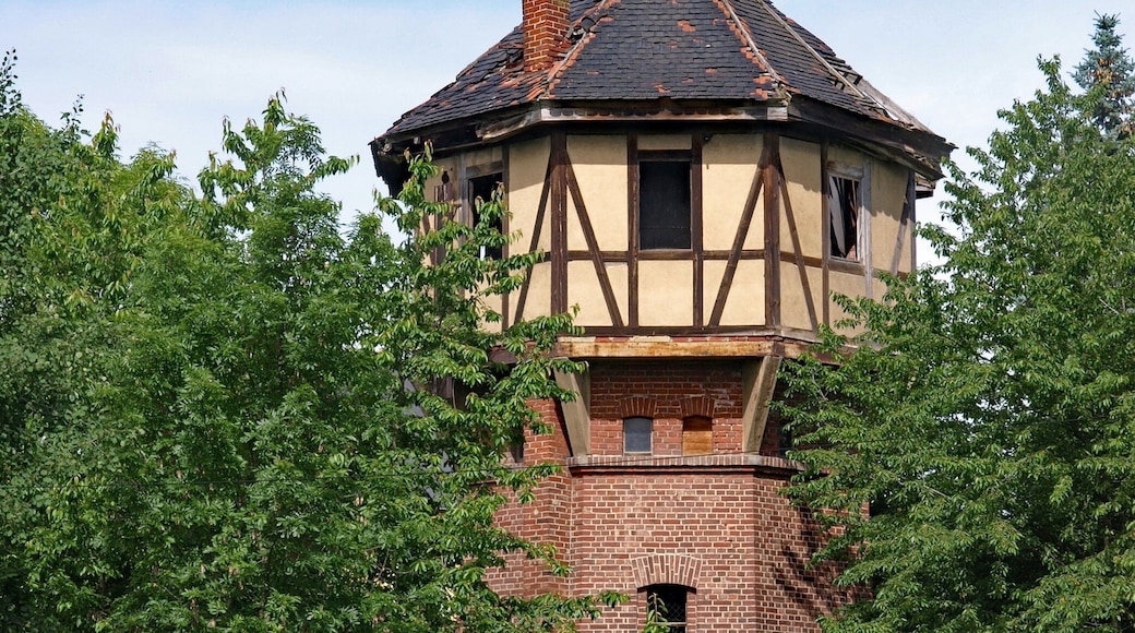 Wasserturm auf dem Bahnhofsgelände in Weida