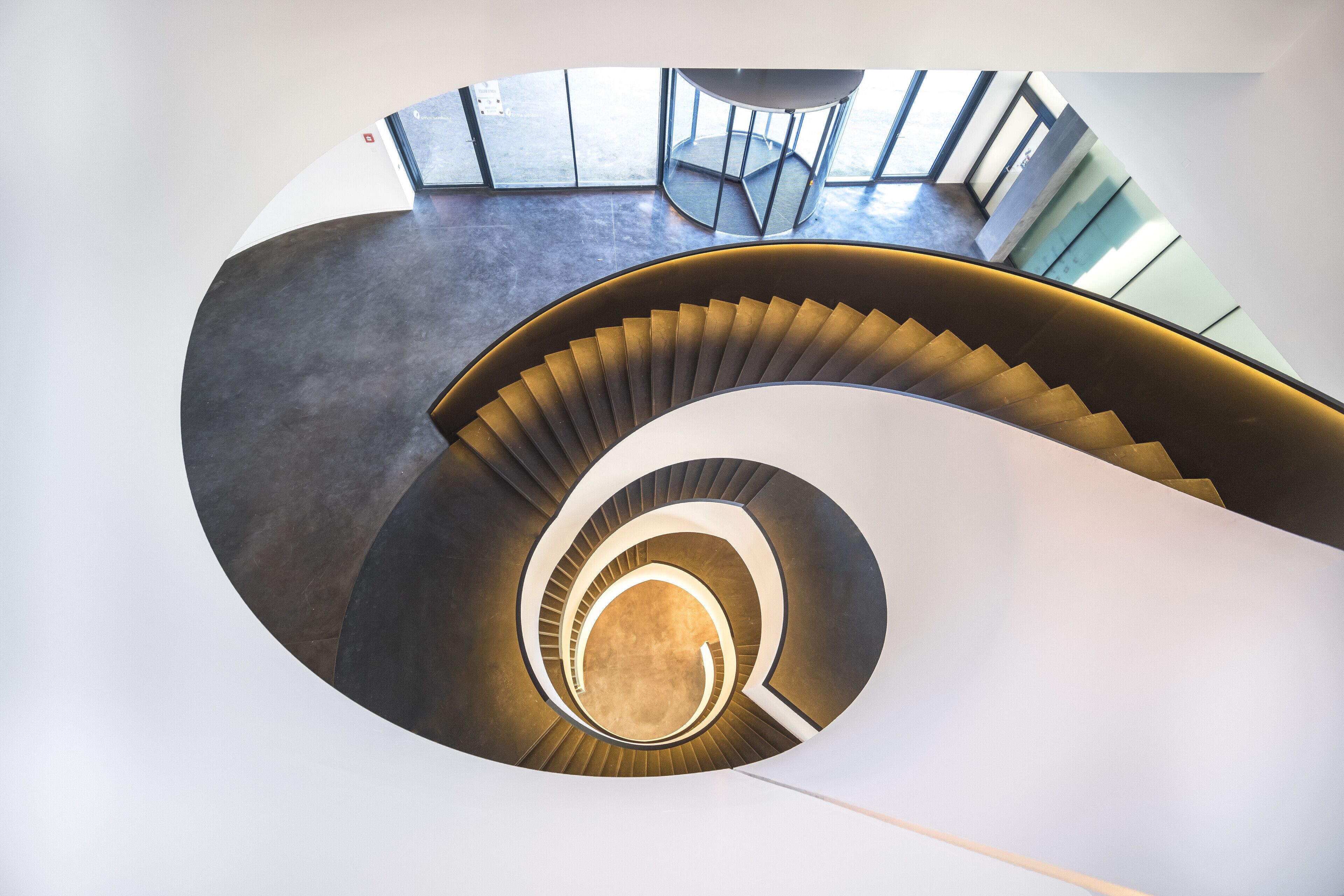 Ice hockey arena with a beautiful staircase #trovember