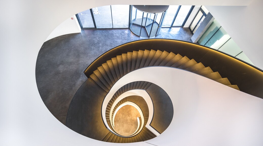 Ice hockey arena with a beautiful staircase #trovember