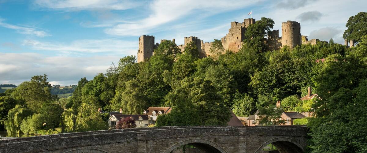 Evening Light on Ludlow Castle