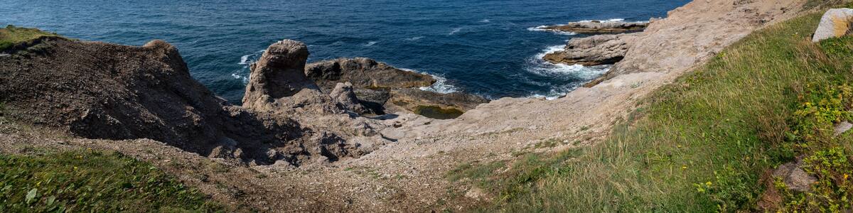 Cape St George on the Port au Port Peninsula on southwest coast of Newfoundland in the province of Newfoundland and Labrador, Canada. Boutte du Cap Park.