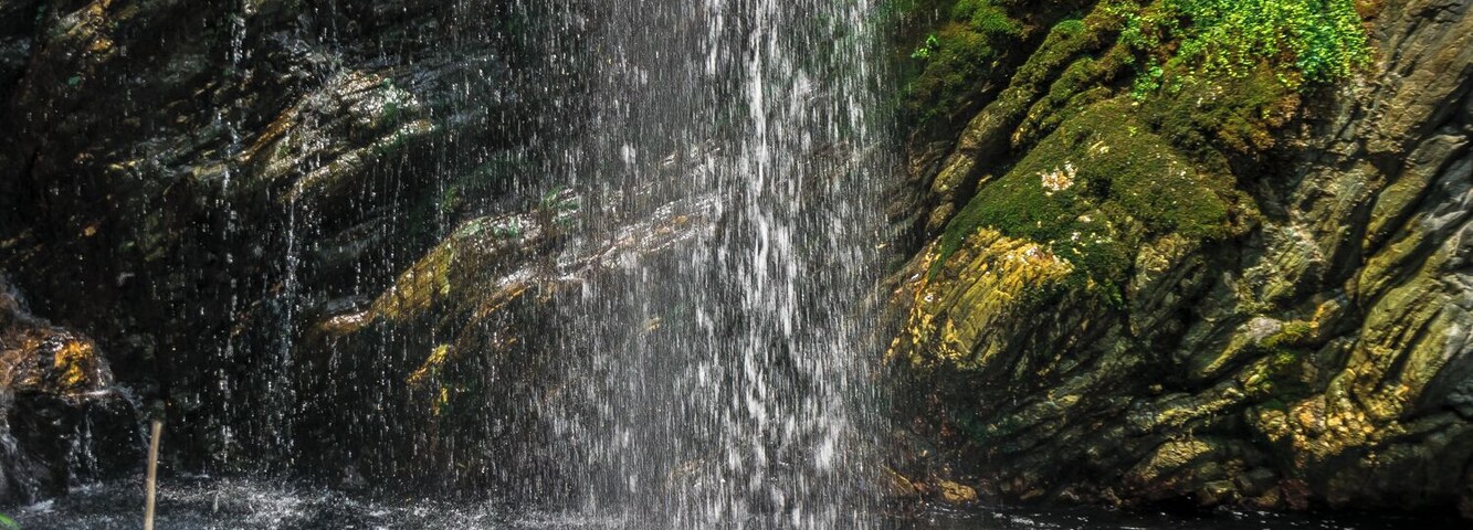 One of the best moments during our trek around Dhorpatan was coming across tiny paradises along the way.
Secluded away from the public, this 95m high waterfall was the perfect spot to wash away the soreness in our muscles and gain the energy required to climb the last couple hundred meters to Lumsung.