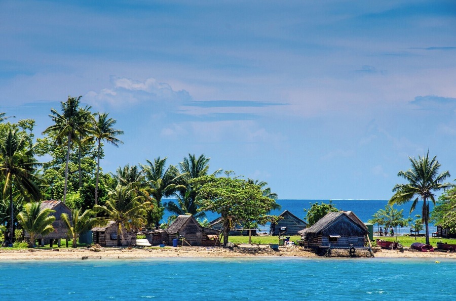 The village on the island of Luf in the remote Hermit Islands of Papua New Guinea.
This village already has problems with rising sea levels, but the problem will only get worse.
We visited the island in 2013 on our sailboat.