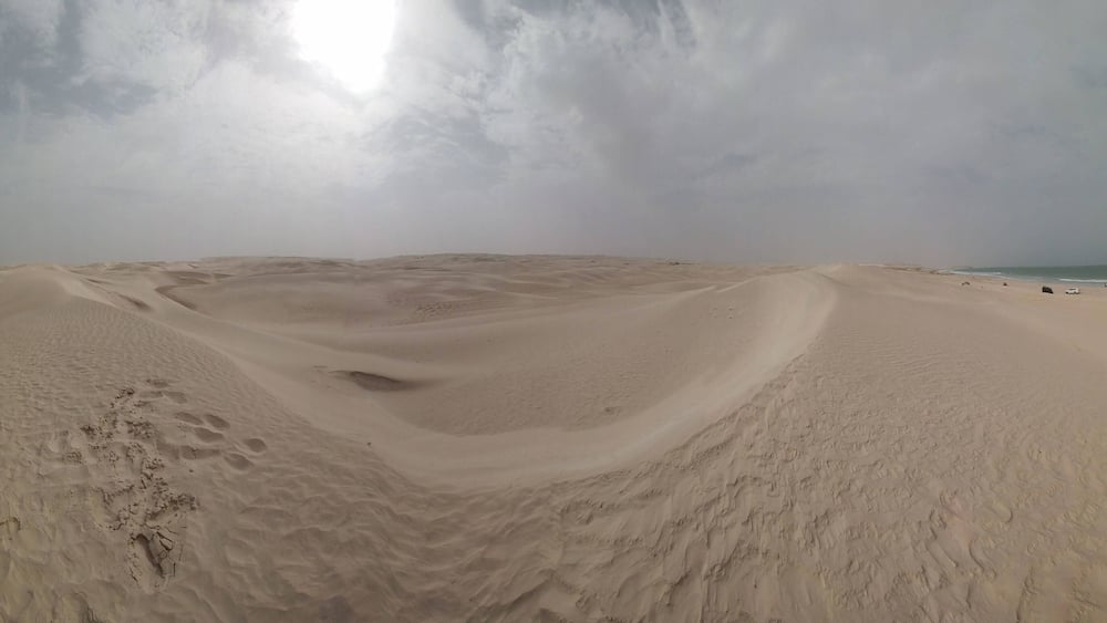 Sunset in white desert. #Perspectives Place is called Sugar Dunes.