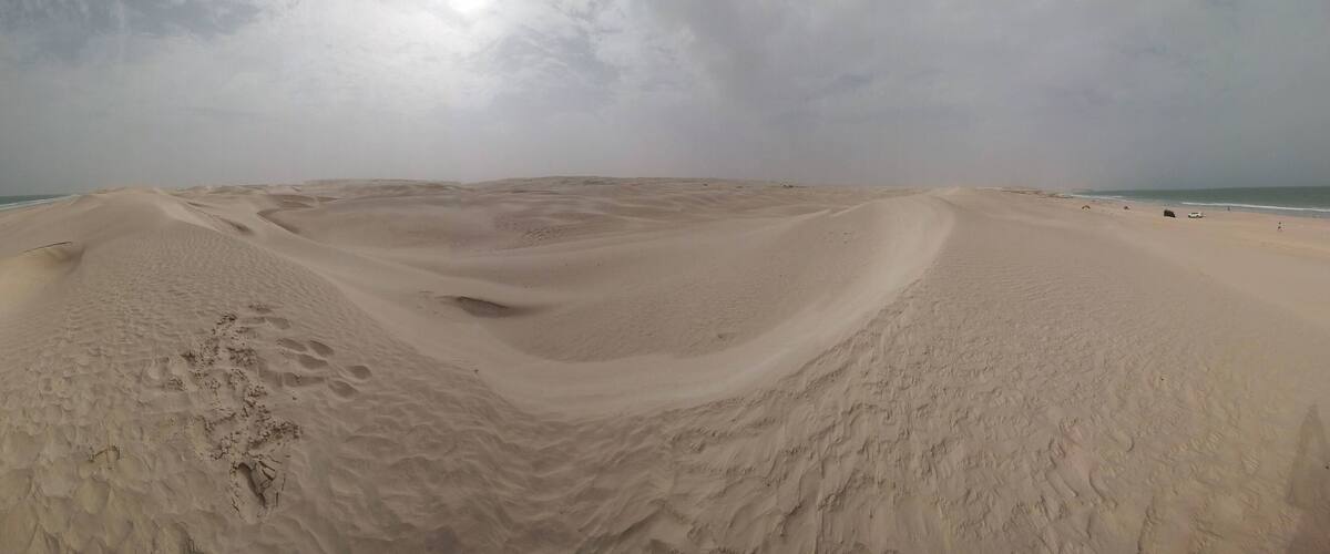 Sunset in white desert. #Perspectives Place is called Sugar Dunes.