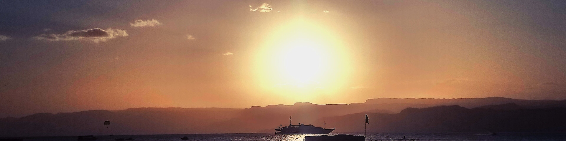 Just caught the sun set in Aqaba, Jordan