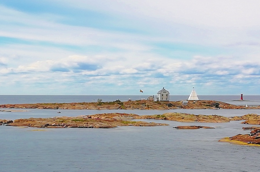 Sailing on the Baltic sea near Mariehamn the capital of Åland. Åland is part of Finland, they have self-government autonomy.